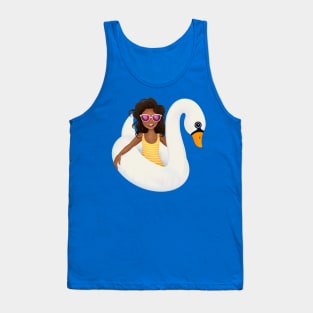 Swan Floatie Tank Top